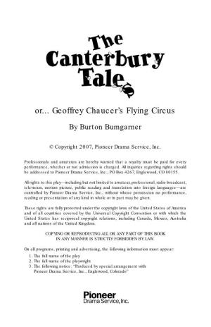 Or... Geoffrey Chaucer's Flying Circus