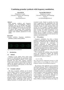 Combining Granular Synthesis with Frequency Modulation