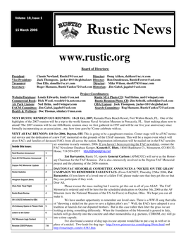 2006 Rustic News