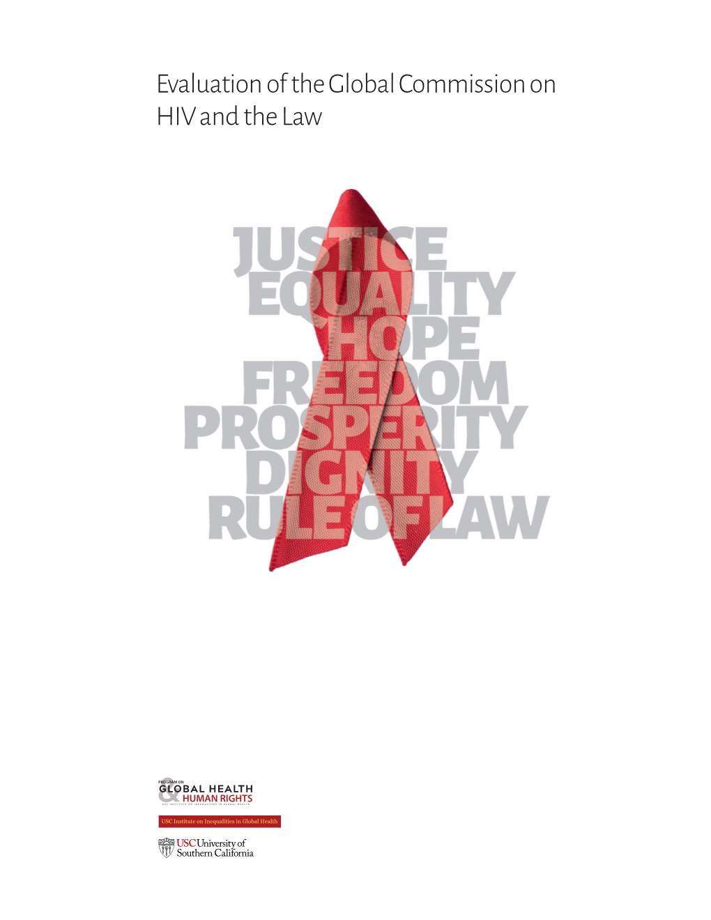 Evaluation of the Global Commission on HIV and the Law