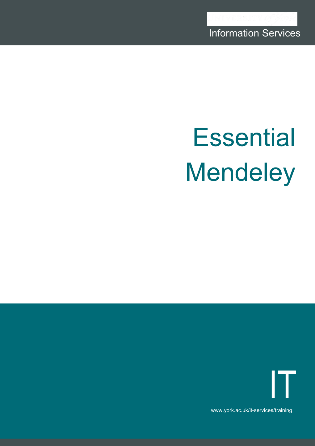 Essential Mendeley