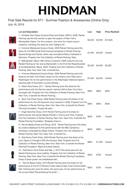 Post Sale Results for 671 - Summer Fashion & Accessories (Online Only) July 16, 2019