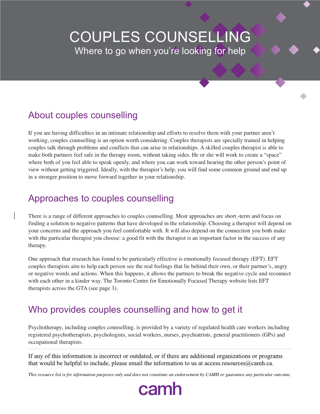 COUPLES COUNSELLING Where to Go When You’Re Looking for Help