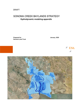SONOMA CREEK BAYLANDS STRATEGY Hydrodynamic Modeling Appendix