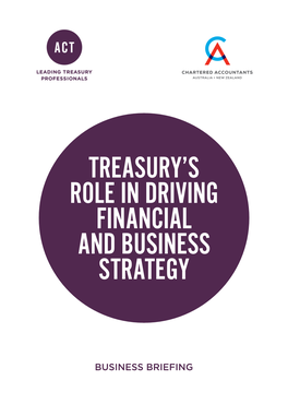 Treasury's Role in Driving Financial and Business Strategy .Pdf