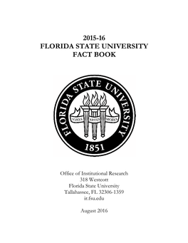 2015-16 Florida State University Fact Book