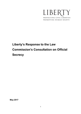 Liberty's Response to the Law Commission's Consultation On