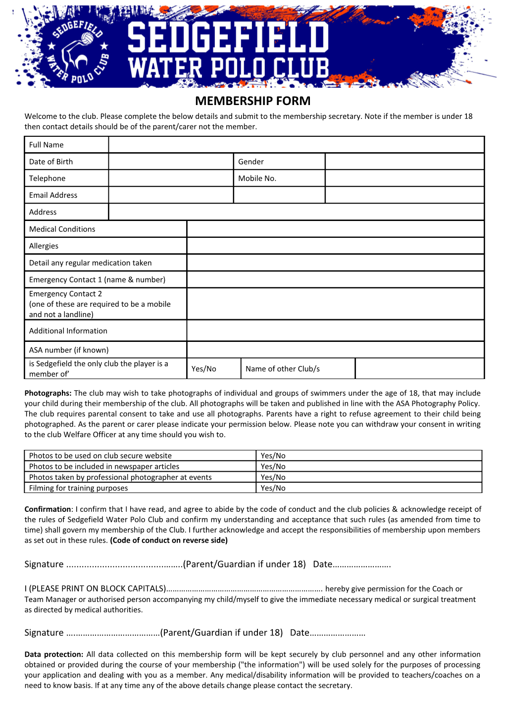 Membership Form