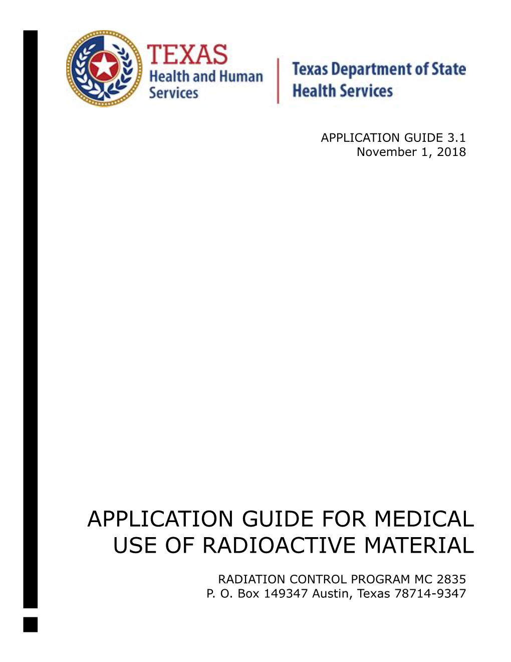 Application Guide for Medical Use of Radioactive Material