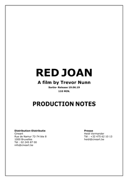 Production Notes