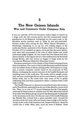 The New Guinea Islands W Ar and Commerce Under Company Rule