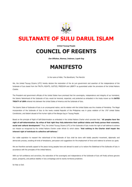 Sultanate of Sulu Darul Islam
