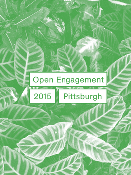Open Engagement 2015 Pittsburgh