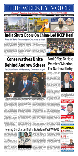 Conservatives Unite Behind Andrew Scheer
