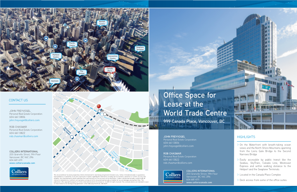 Office Space for Lease at the World Trade Centre