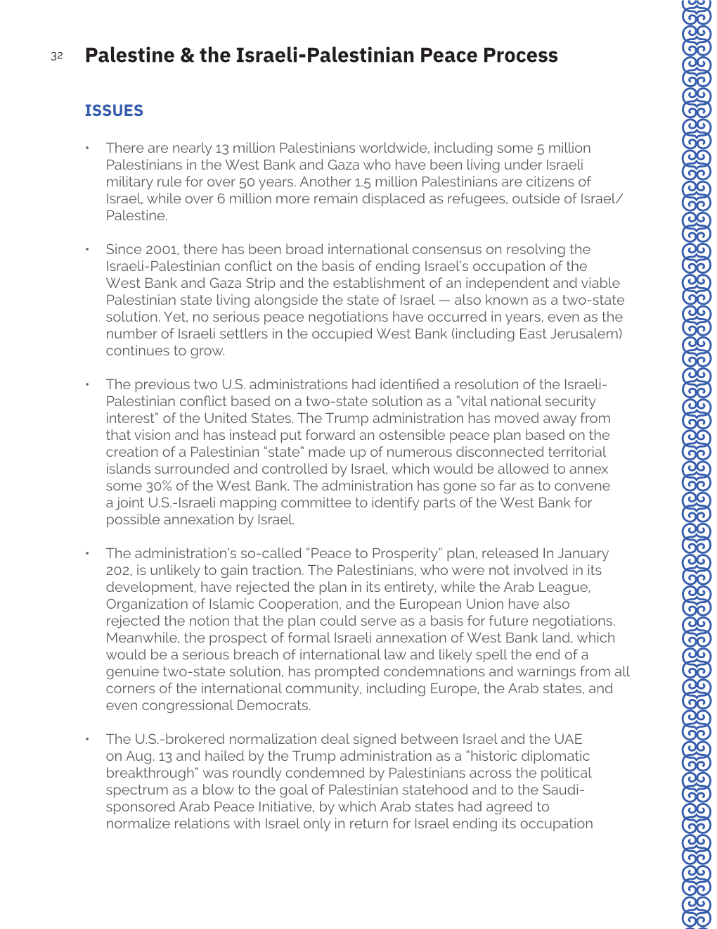 Palestine & the Israeli-Palestinian Peace Process