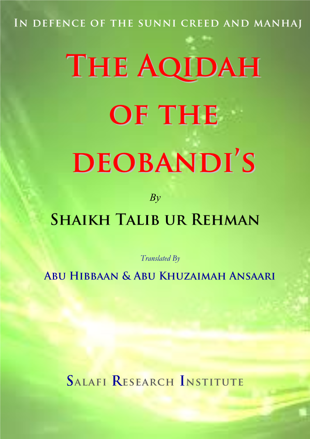 Aqidah of the Deobandi