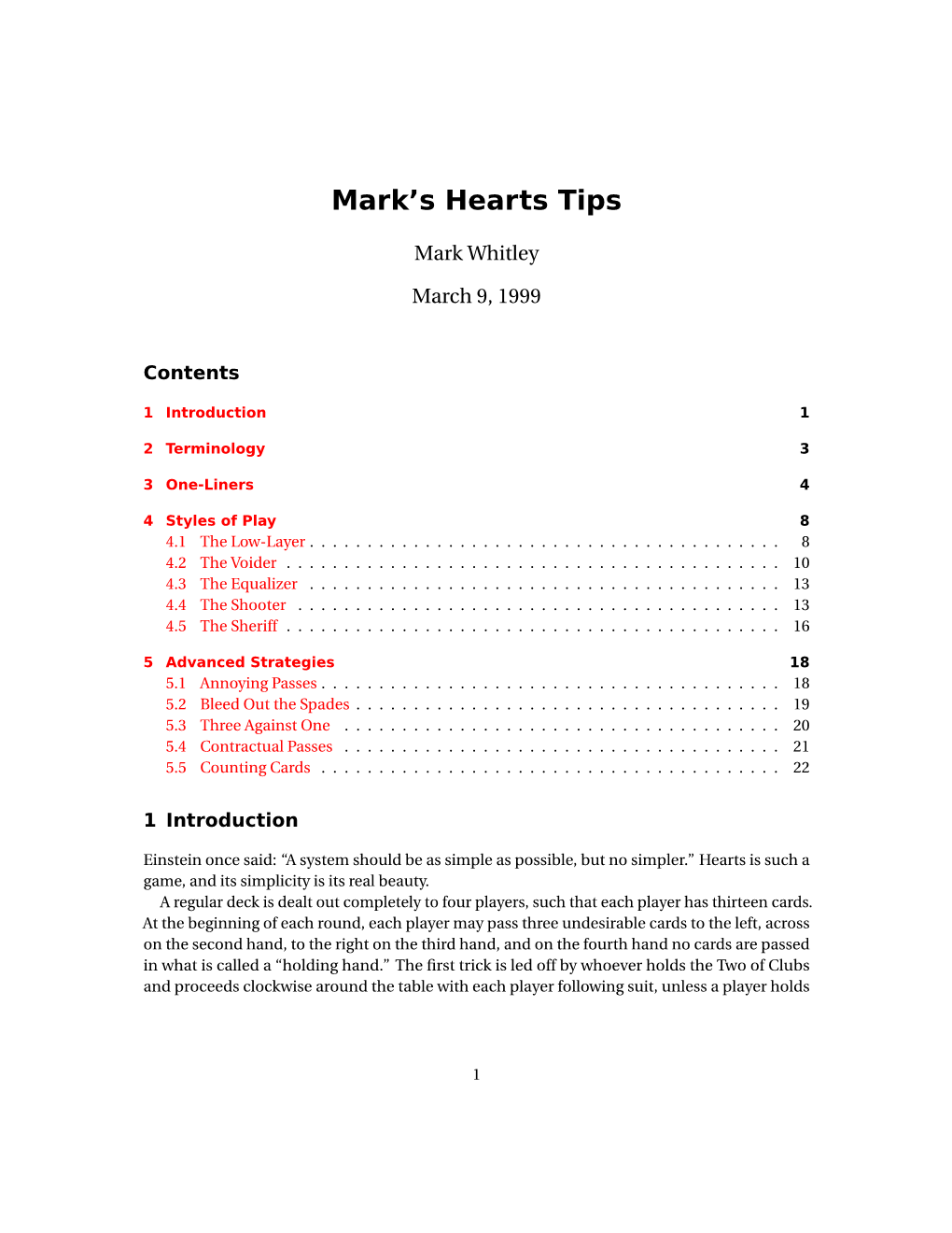 Mark's Hearts Tips (PDF)