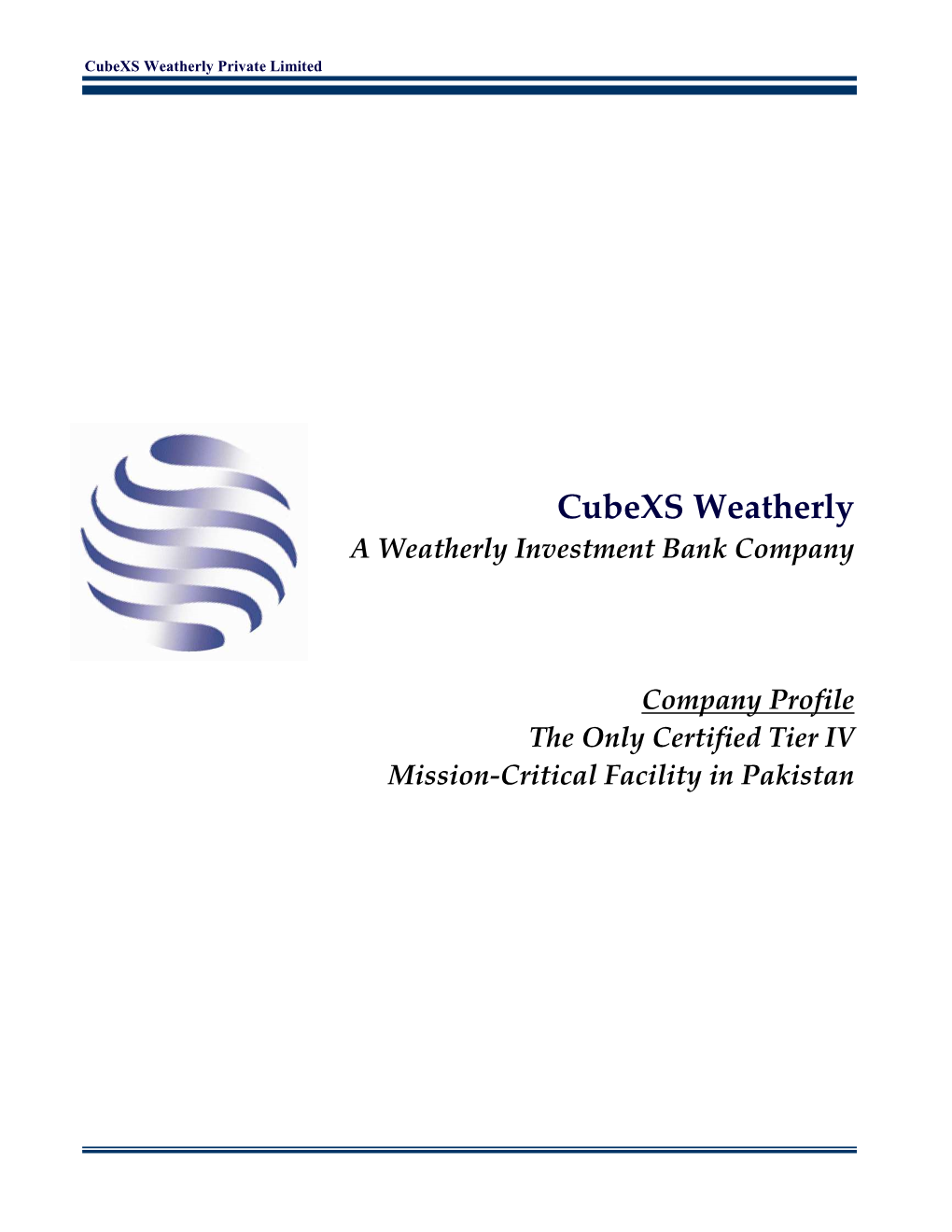 Cubexs Weatherly Private Limited