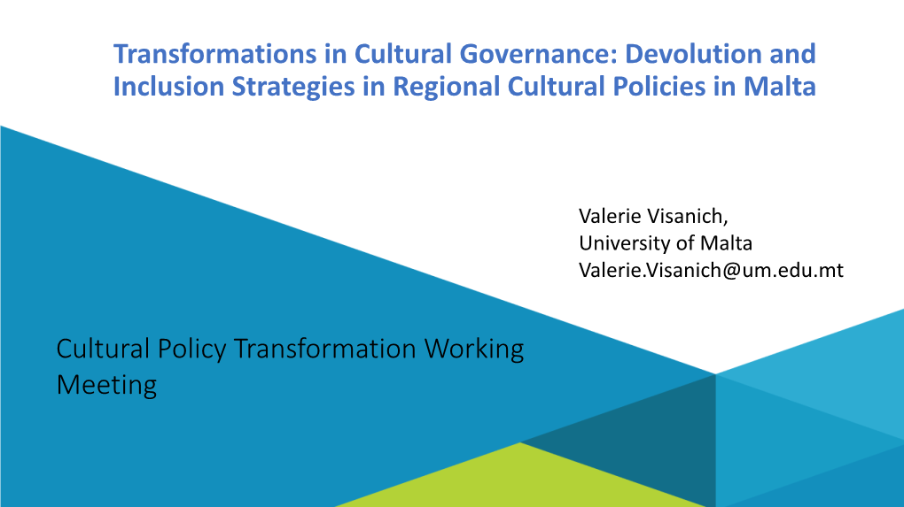 Cultural Policy Transformation Working Meeting.Pdf