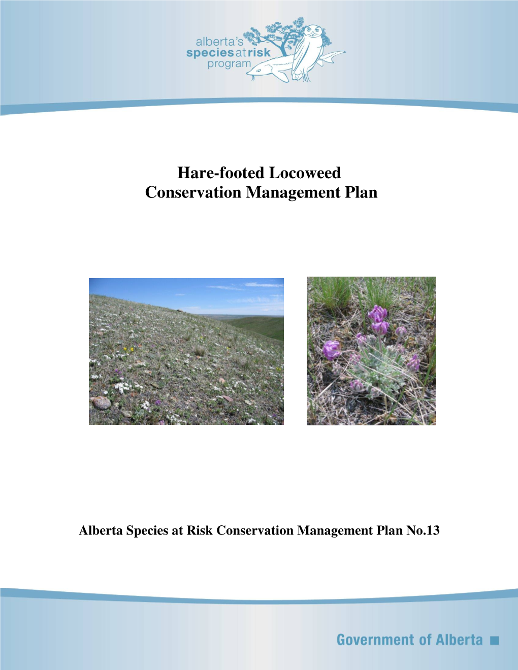 Hare-Footed Locoweed Conservation Management Plan