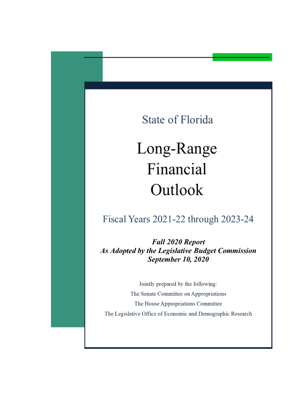 State of Florida Long-Range Financial Outlook, Fiscal Years 2021-2022