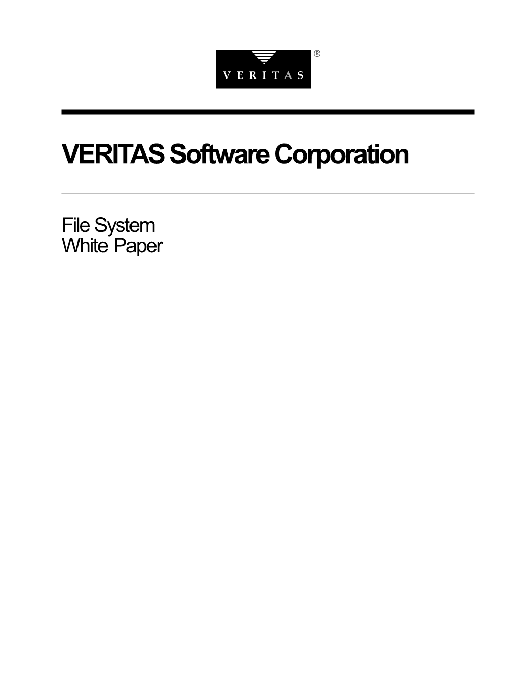 VERITAS Software Corporation