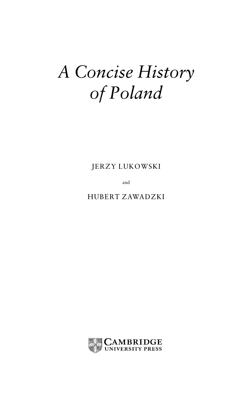 A Concise History of Poland