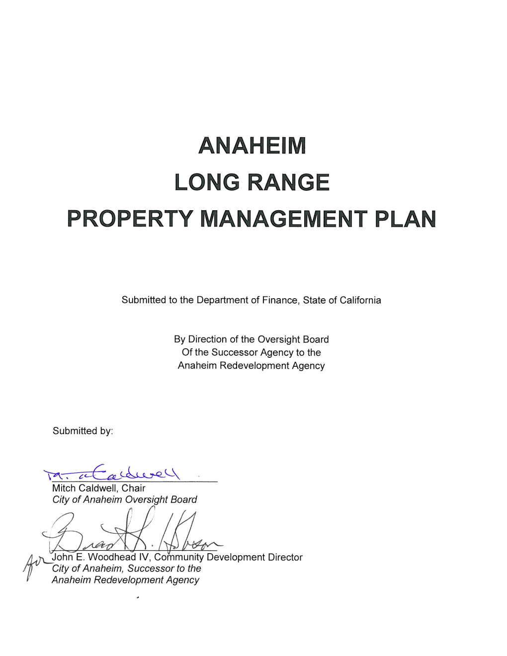 Long Range Property Management Plan