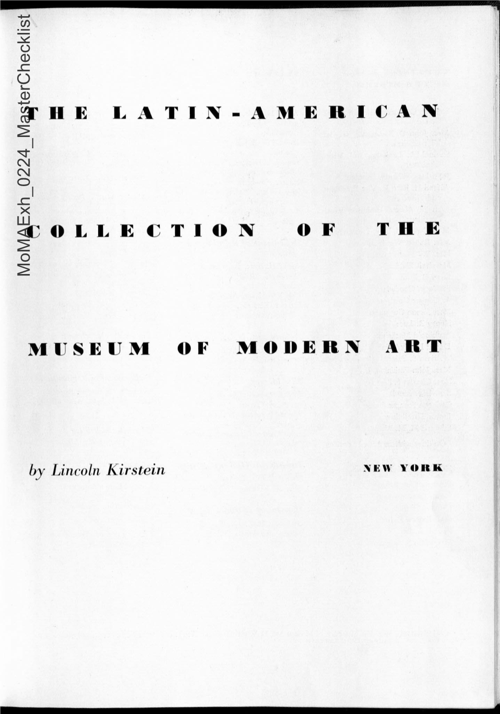 The Latin-American Collection Museum of Modern Art