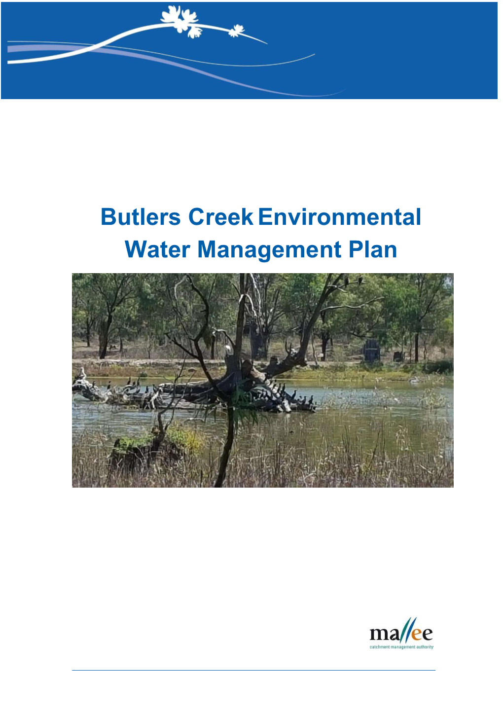 Butlers Creek Environmental Water Management Plan