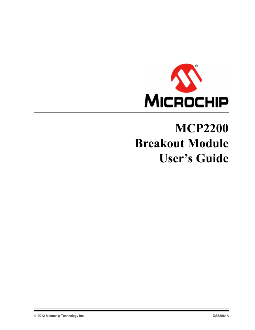 MCP2200 Breakout Module User's Guide