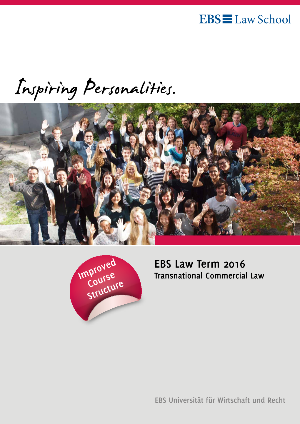 EBS Law Term 2016 Improved Transnational Commercial Law Course Structure