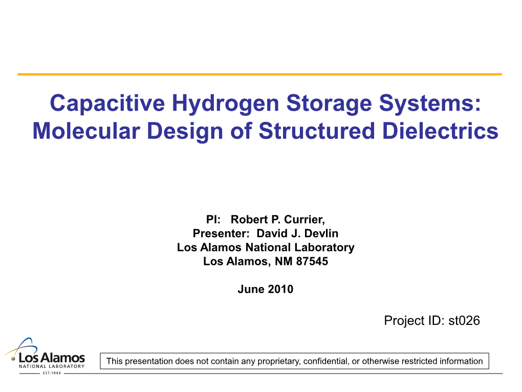 Molecular Design of Structured Dielectrics