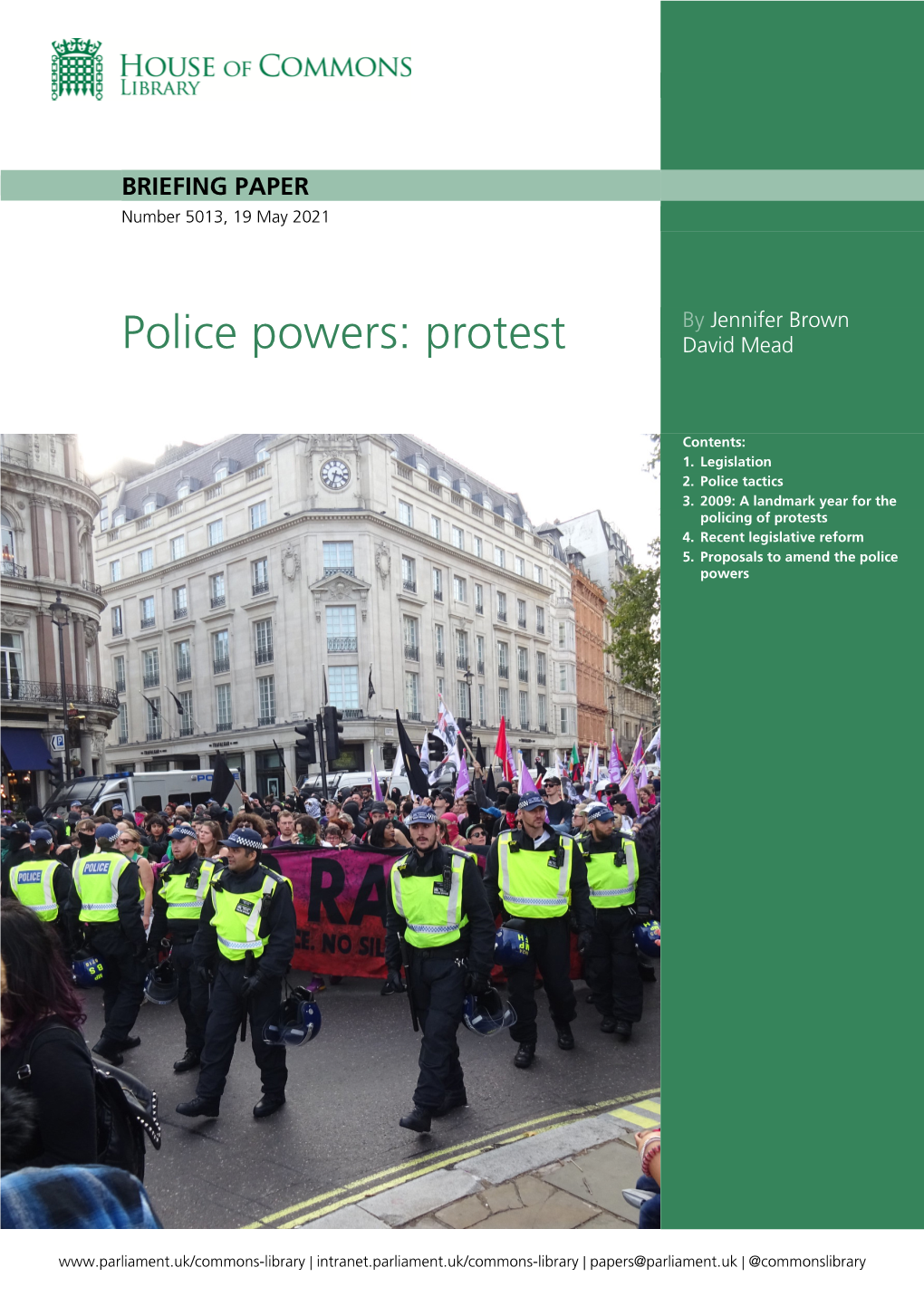 Police Powers: Protest David Mead