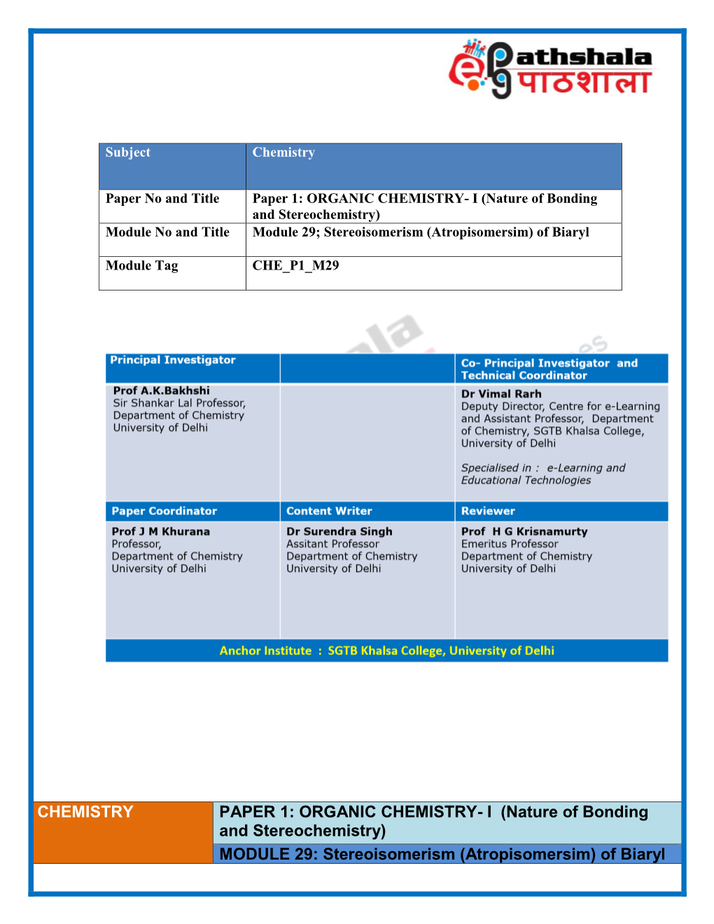 2.1 Atropisomerism