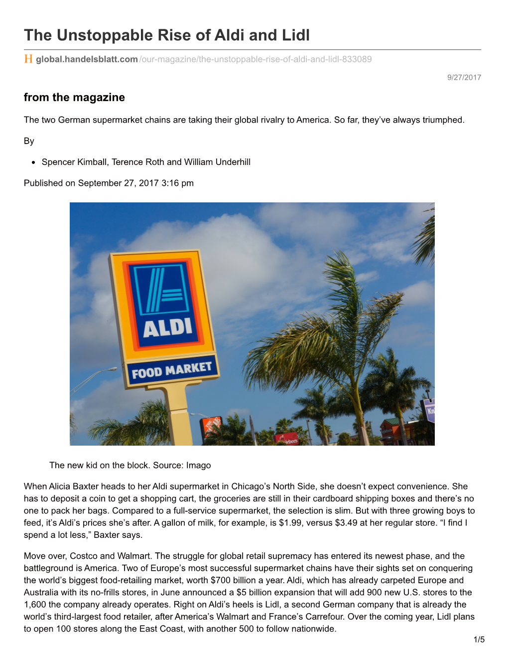 The Unstoppable Rise of Aldi and Lidl