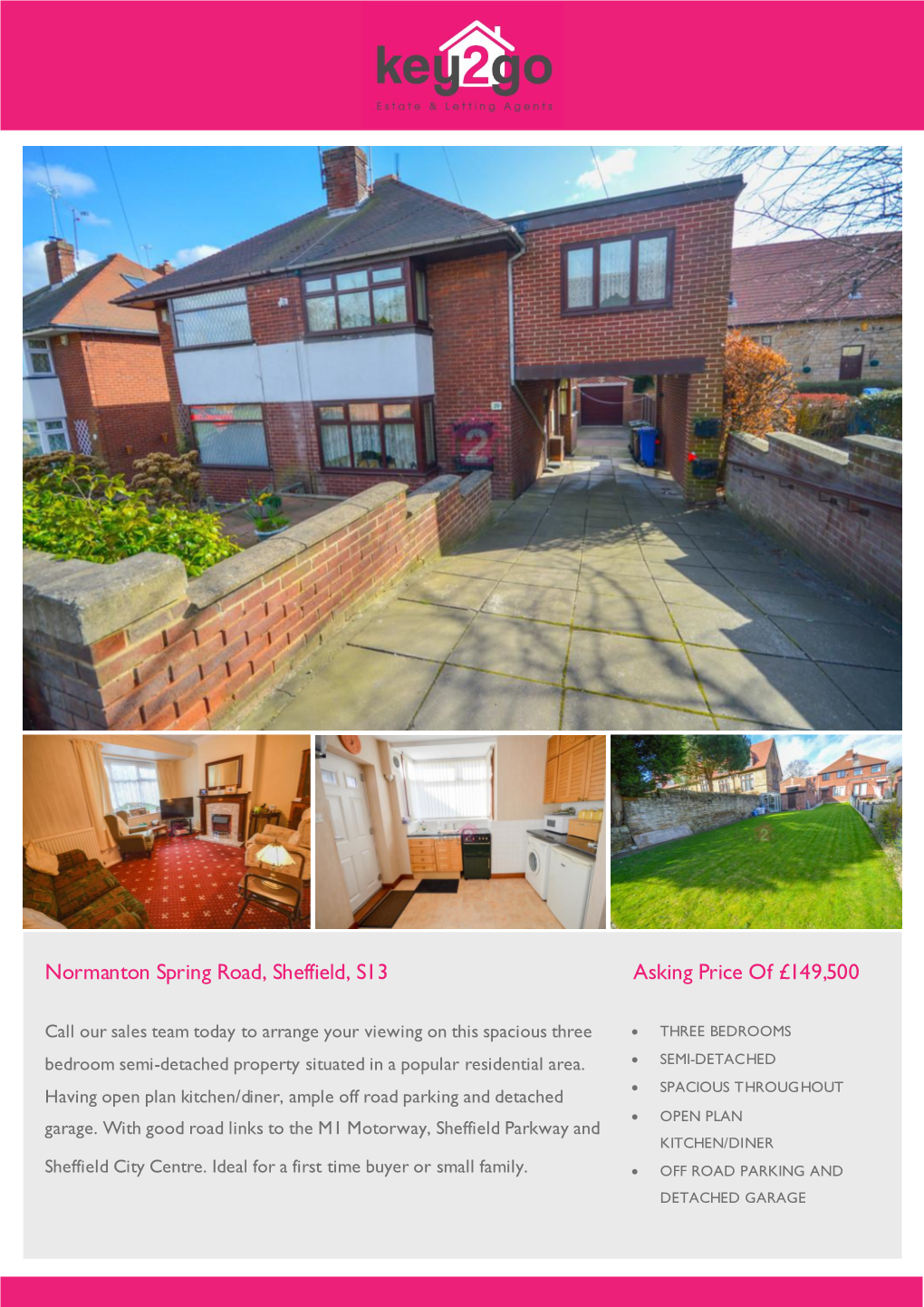 Normanton Spring Road, Sheffield, S13 Asking Price of £149,500