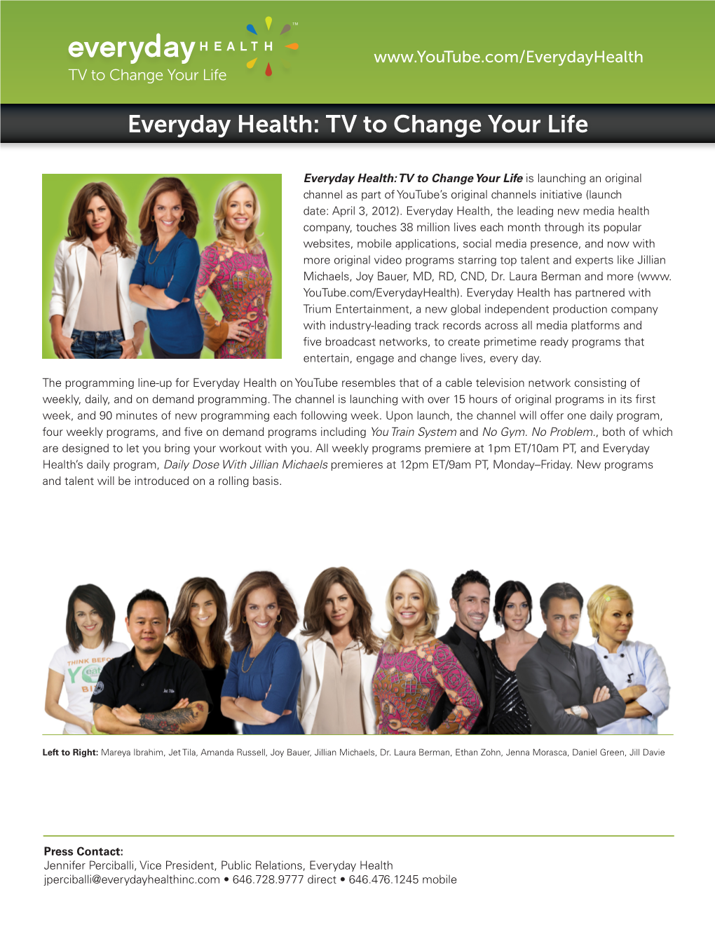 Everyday Health: TV to Change Your Life