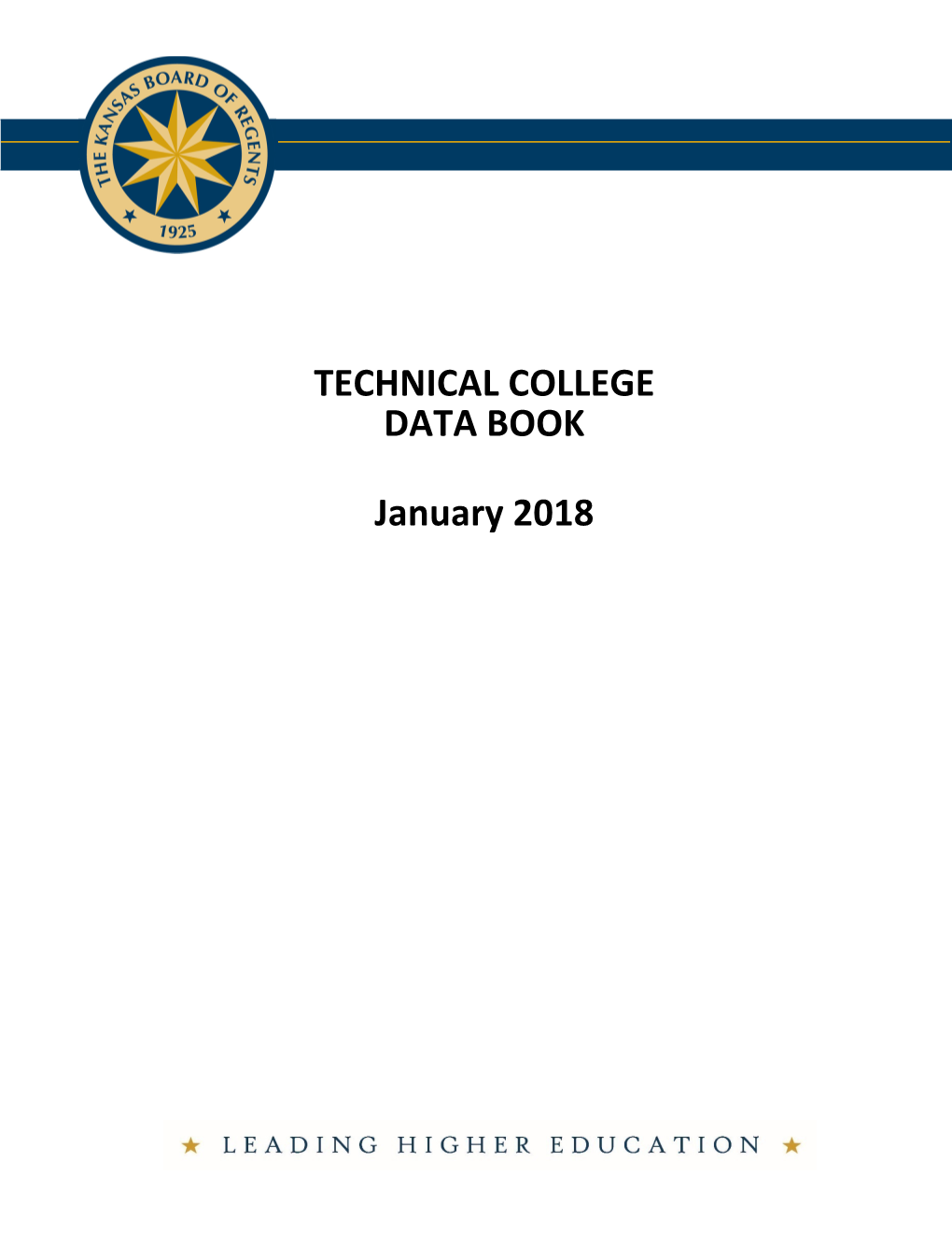 TECHNICAL COLLEGE DATA BOOK January 2018