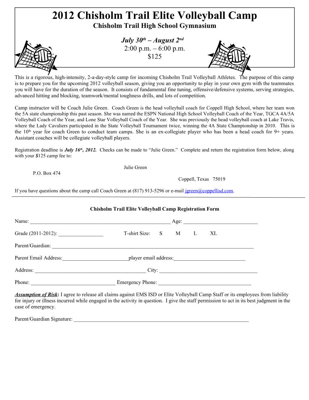 2007 Fairfield Volleyball Camp