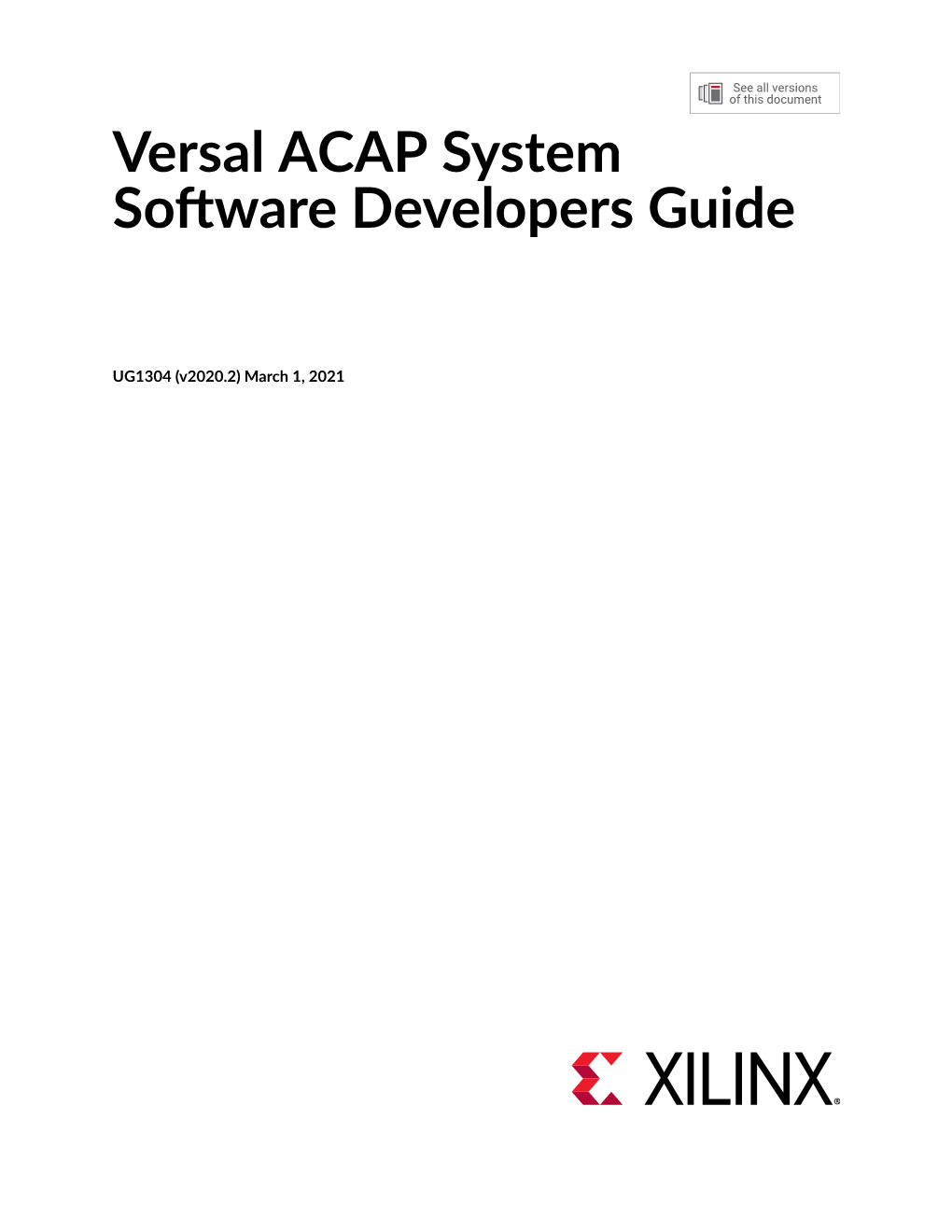 Versal ACAP System Software Developers Guide