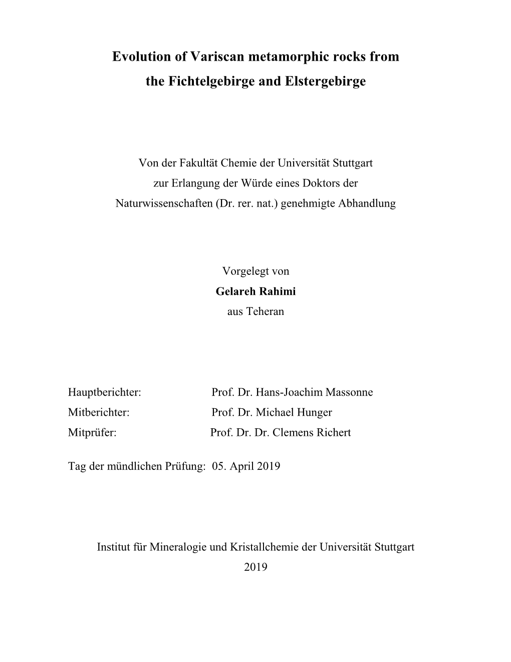 Evolution of Variscan Metamorphic Rocks from the Fichtelgebirge and Elstergebirge