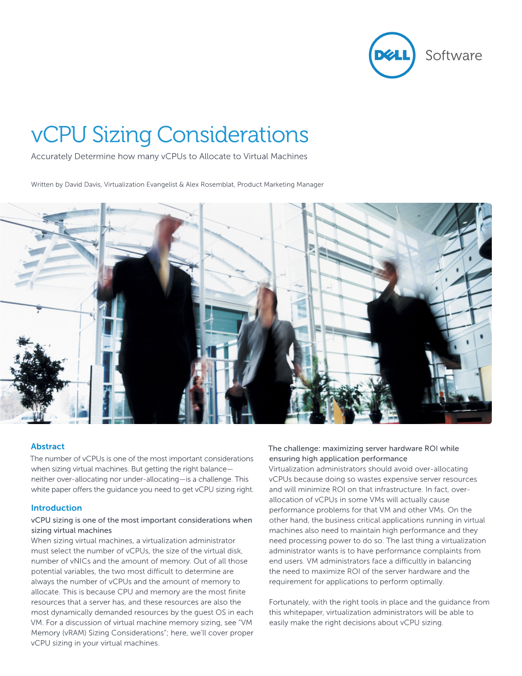 Vcpu Sizing Considerations Accurately Determine How Many Vcpus to Allocate to Virtual Machines