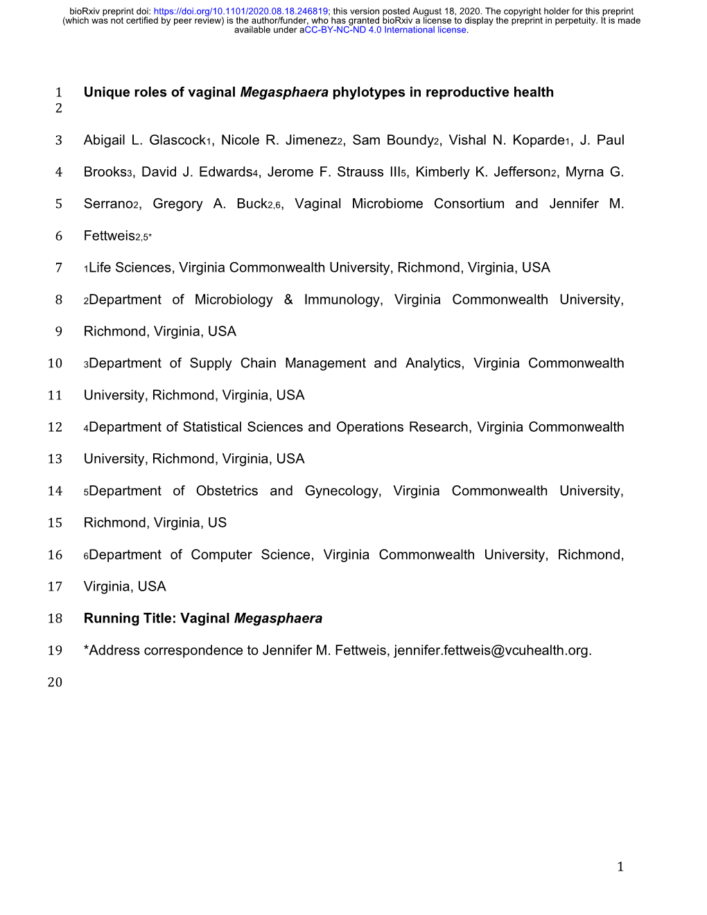 Unique Roles of Vaginal Megasphaera Phylotypes in Reproductive Health 2