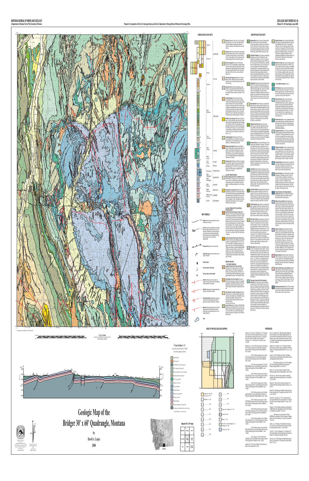 Geologic Map of the Bridger