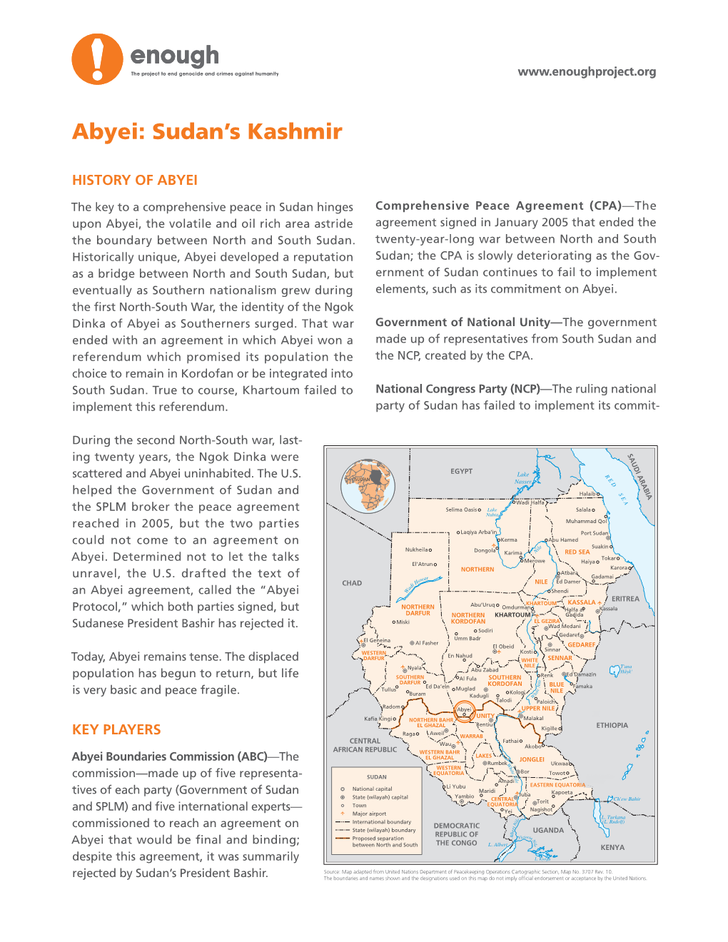 Abyei: Sudan's Kashmir