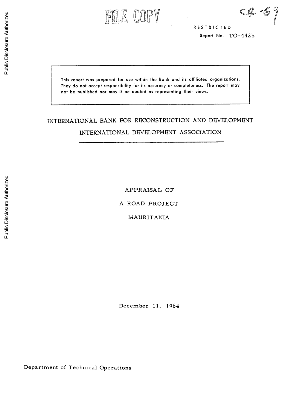 World Bank Document