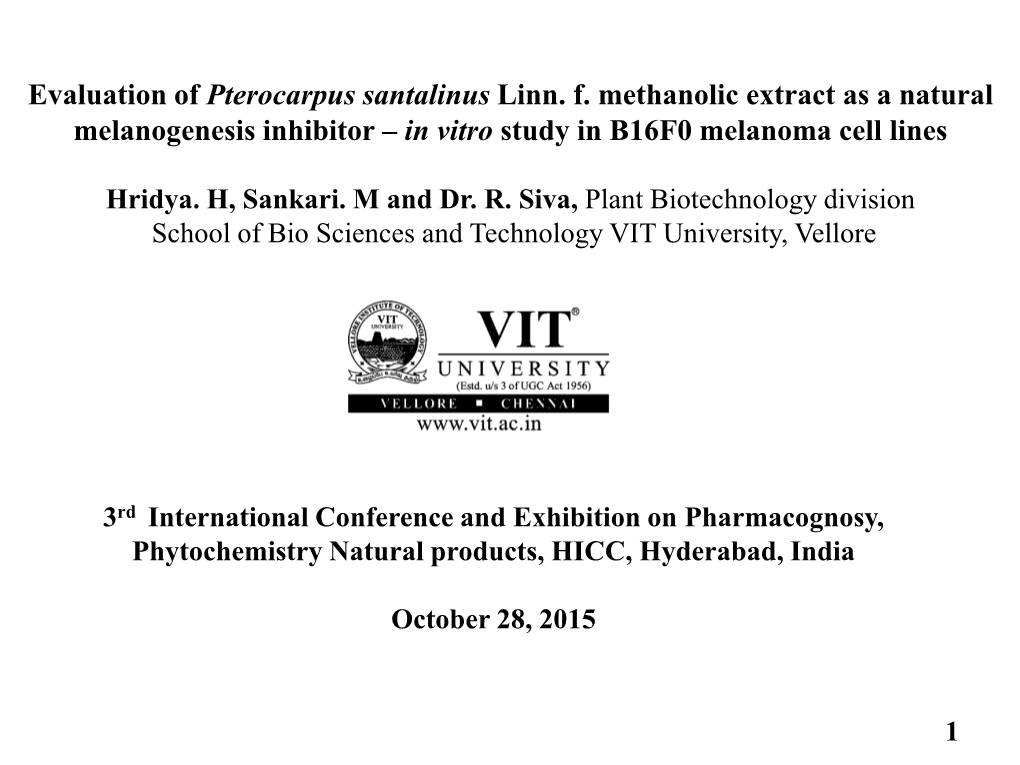 Inhibitory Effect of Selected Pigments on Tyrosinase Activity and Its
