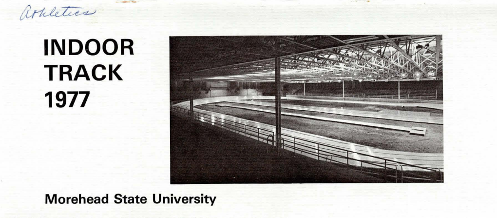 Indoor Track 1977 Morehead State University